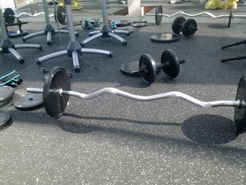 Резиновое рулонное покрытие Fitness для тренажерного зала 1,25 х 10 м.п. Київ - зображення 7