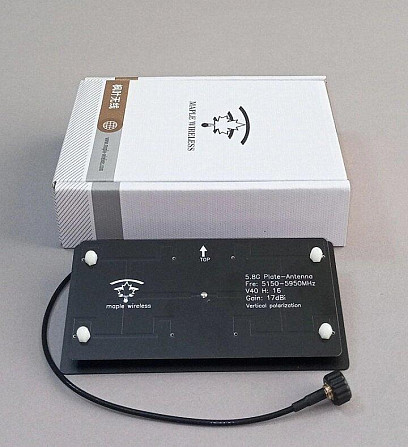 Антенна 5150-5950MHz, до 50 Вт 17dBi пластинчатая RP-AAT Maple Wireless, For FPV Monitor Днепр - изображение 1