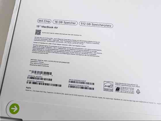 ‼️ Новий. Apple MacBook Air 15" M4 16/512GB 2025 Silver MW1H3 A3241 Киев