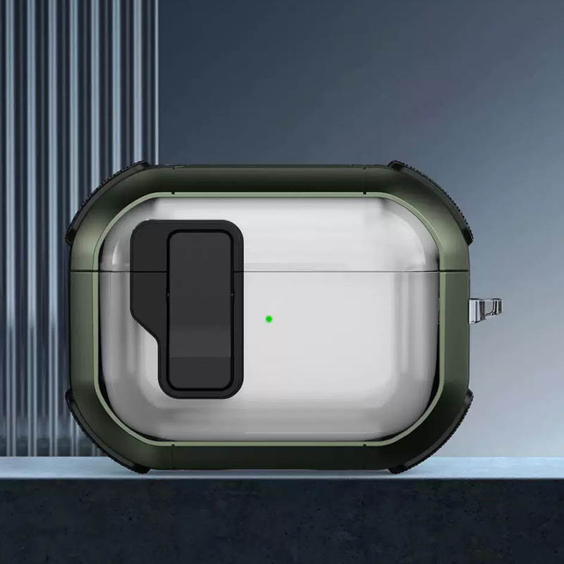 Футляр противоударный Locking Button для наушников Airpods Pro 2 / Pro Херсон - зображення 2