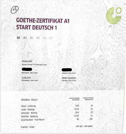Goethe-Zertifikat B1 in Berlin - German exams WhatsApp(+371 204 33160)Buy TELC-GOETHE Zertifikat Запоріжжя