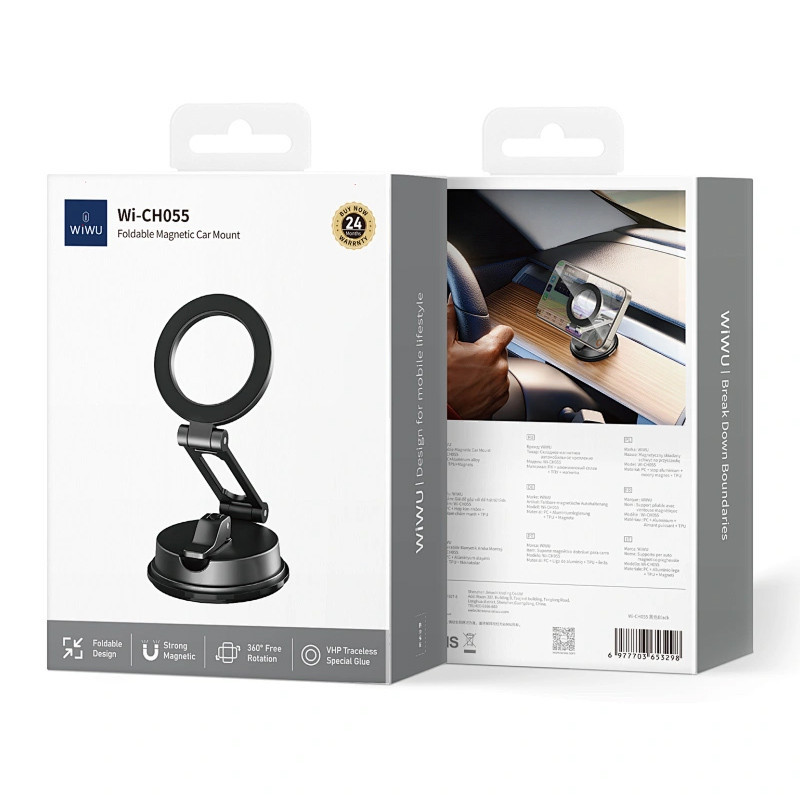 Автодержатель WIWU Wi-CH-055 Foldable Magnetic Херсон - зображення 2