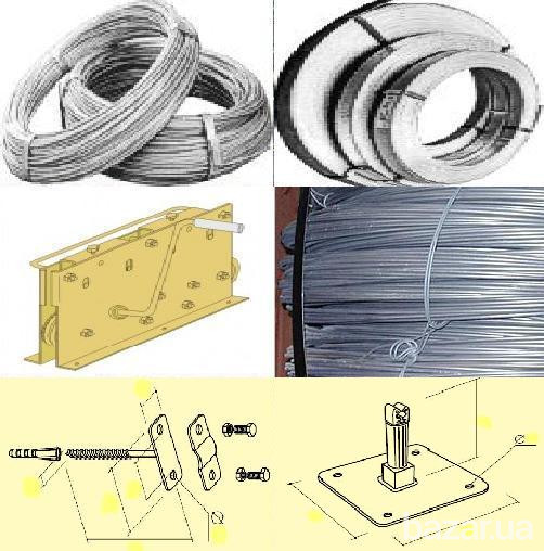 Проволока для громоотводов 6,0-8,0-10,0мм, полоса, крепеж Київ - зображення 1