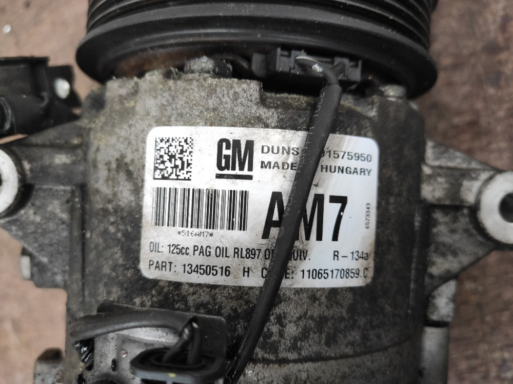 Компрессор кондиционера Opel Zafira C 1.6 cdti 2012-2019 (13450516) Ковель - изображение 5