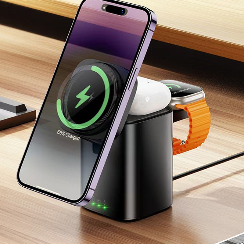 БЗУ Hoco CQ20 Clever 3in1 15W Херсон - изображение 5