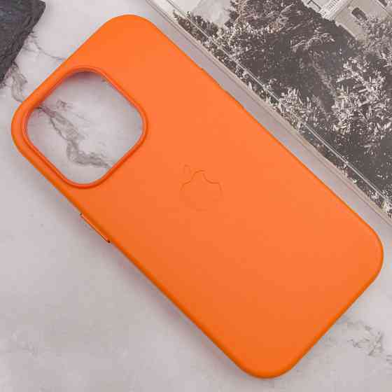 Кожаный чехол Leather Case (AAA) with MagSafe and Animation для Apple iPhone 14 Pro (6.1") Херсон