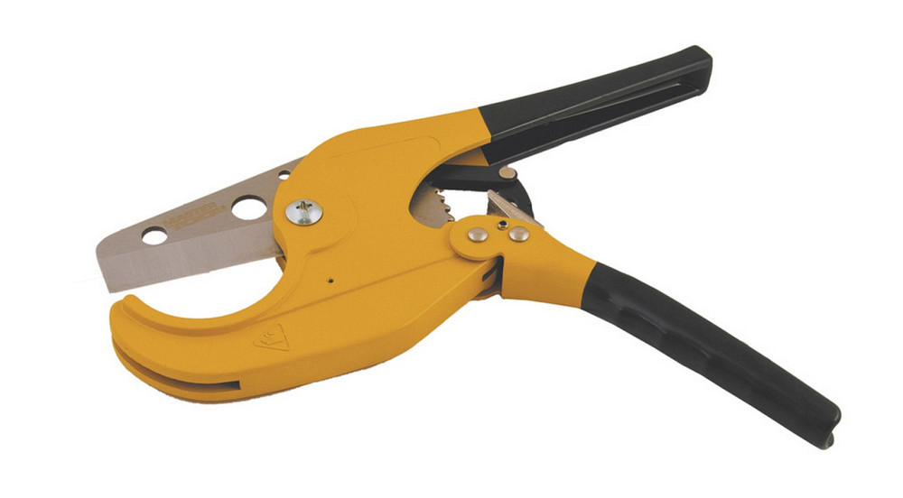 Труборез для пластиковых труб MASTERTOOL 3-63 мм лезвие SS ручки с TPR покрытием 74-0313 Харків - зображення 1