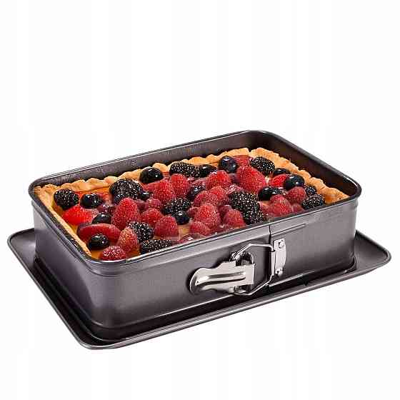 Форма для запекания Kamille 31.5*22.5*8см из углеродистой стали прямоугольная серая КМ6041 Одеса