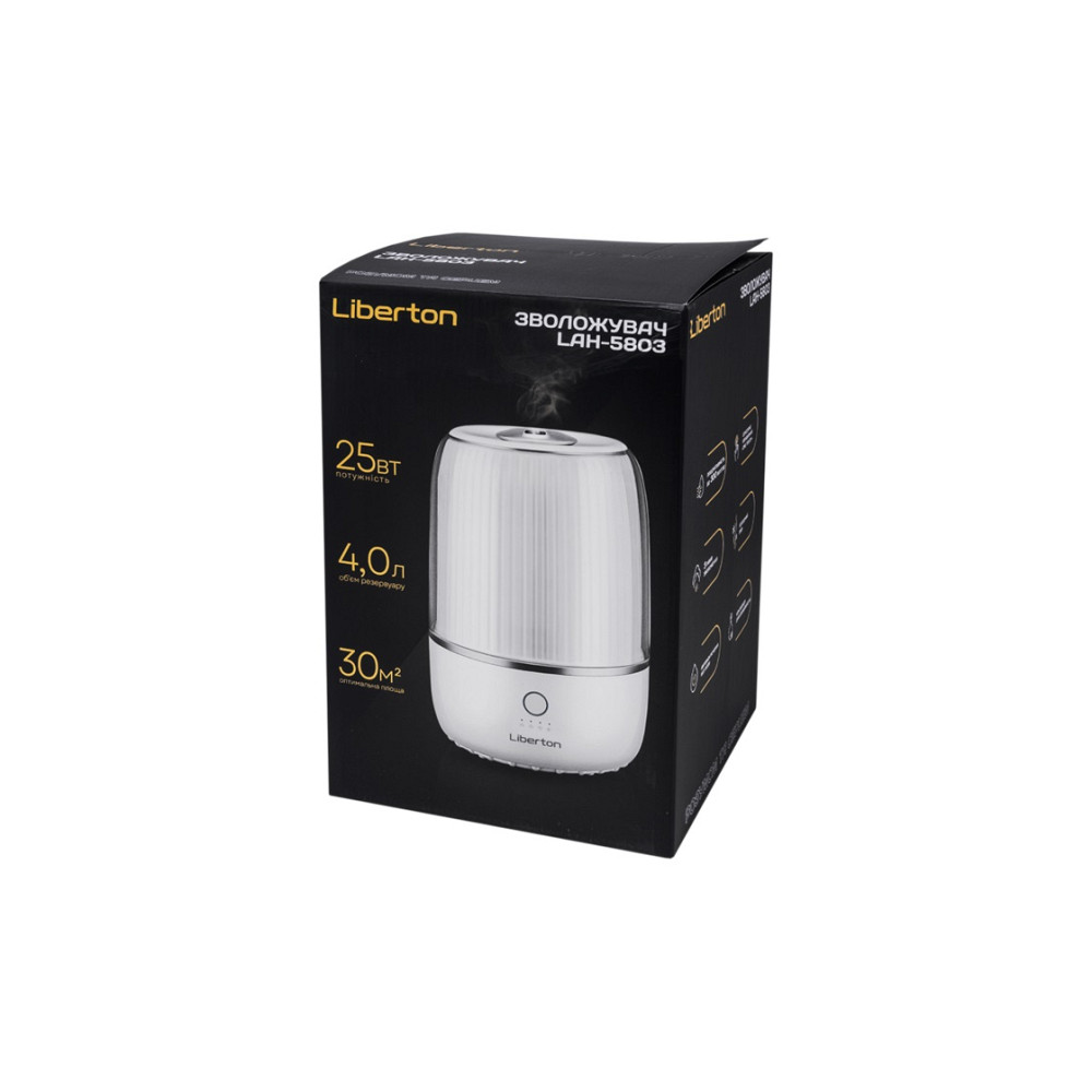 Увлажнитель воздуха Liberton LAH-5803 4 л белый Київ - зображення 7