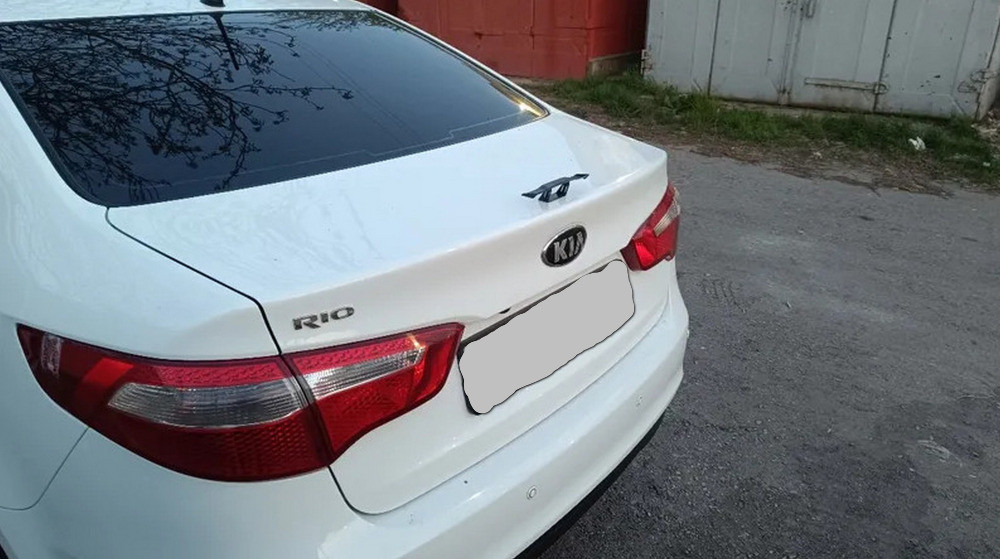 Мини Спойлер на авто Синий усиленный скотч Київ - зображення 5