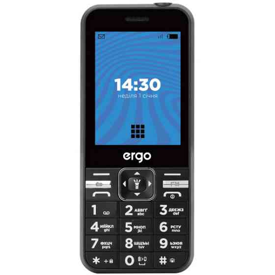 Телефон ERGO E281 Black Харків