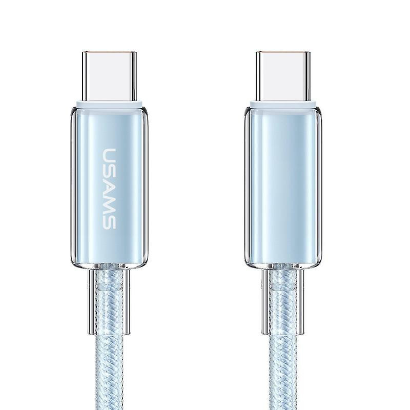 Уценка Дата кабель USAMS US-SJ660 Type-C to Type-C PD100W Cloud Series (1.2m) Херсон - зображення 1
