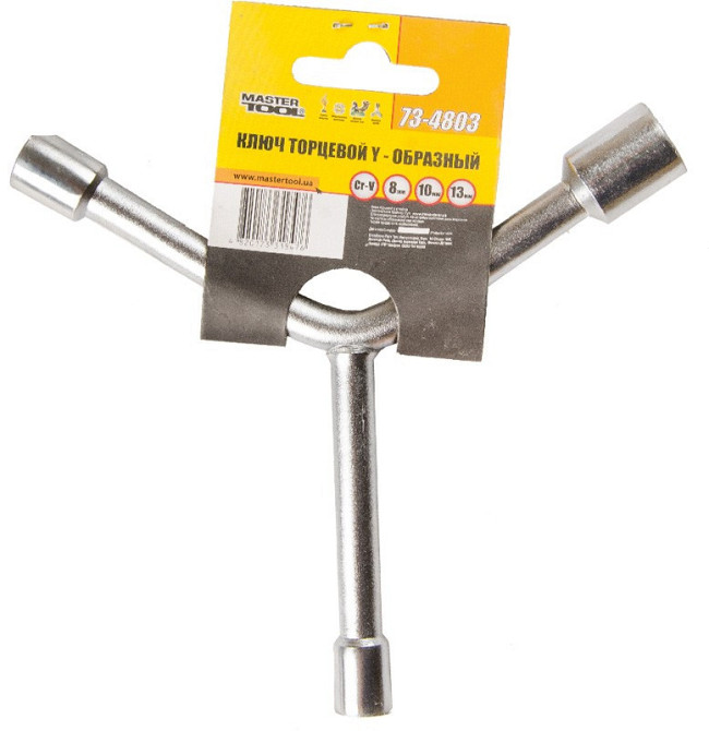 Ключ торцевой MASTERTOOL Y-Type 8х10х13 мм CrV 73-4803 Харків - зображення 2