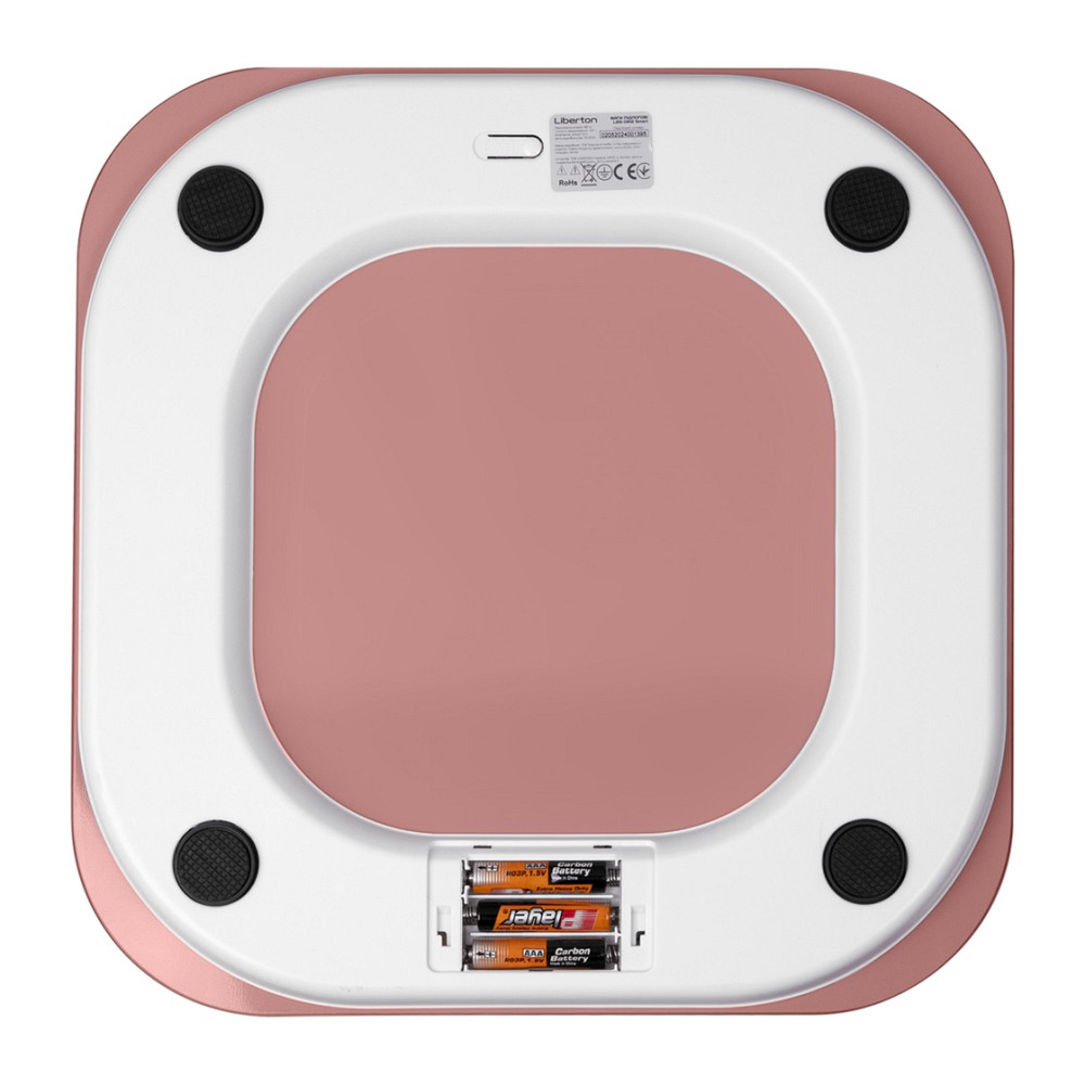 Весы напольные Liberton LBS-0812 Smart 180 кг розовые Київ - зображення 3