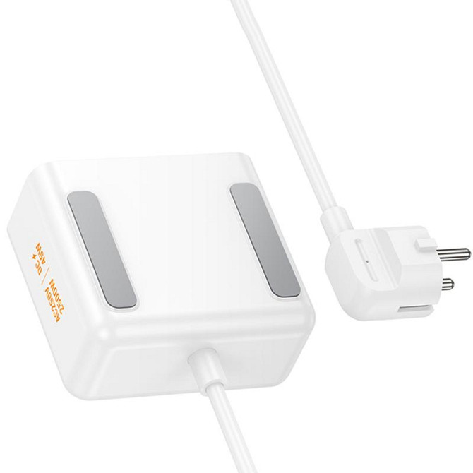 Удлинитель Hoco AC28 Descanso (PD45W/1C/3A/2xSocket) (2m) Херсон - зображення 5