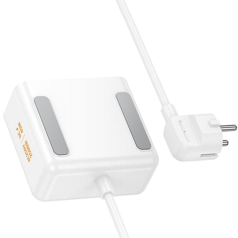 Удлинитель Hoco AC28 Descanso (PD45W/1C/3A/2xSocket) (2m) Херсон - изображение 5