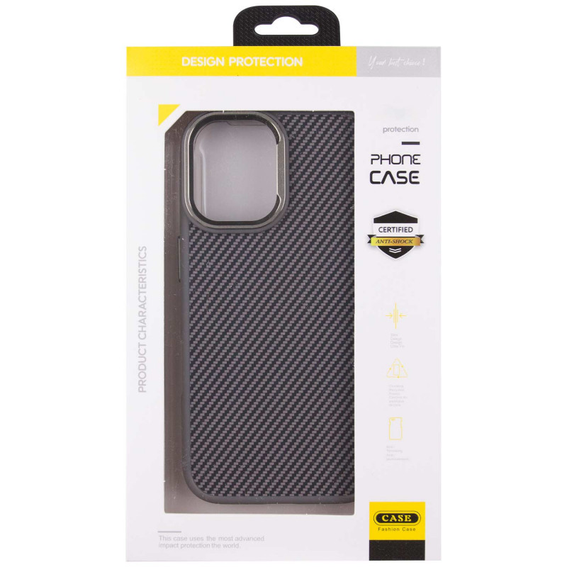 Чехол TPU+PC Carbon with Magnetic Fit для Apple iPhone 16 (6.1") Херсон - зображення 5