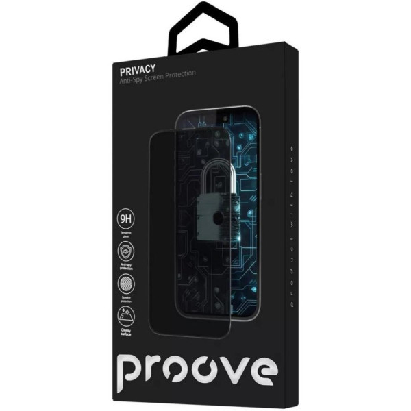 Захисне скло Proove Privacy для iPhone 15 Pro Max Black (PGPPRI15PM01) (Код товару:41436) Харків - зображення 2