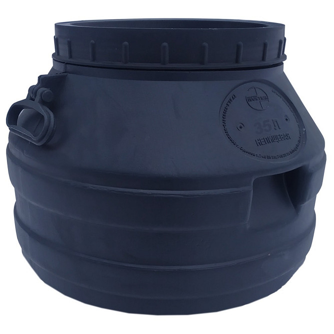 Бидон 35 л непищевой Г ПБ черный Киев - изображение 1