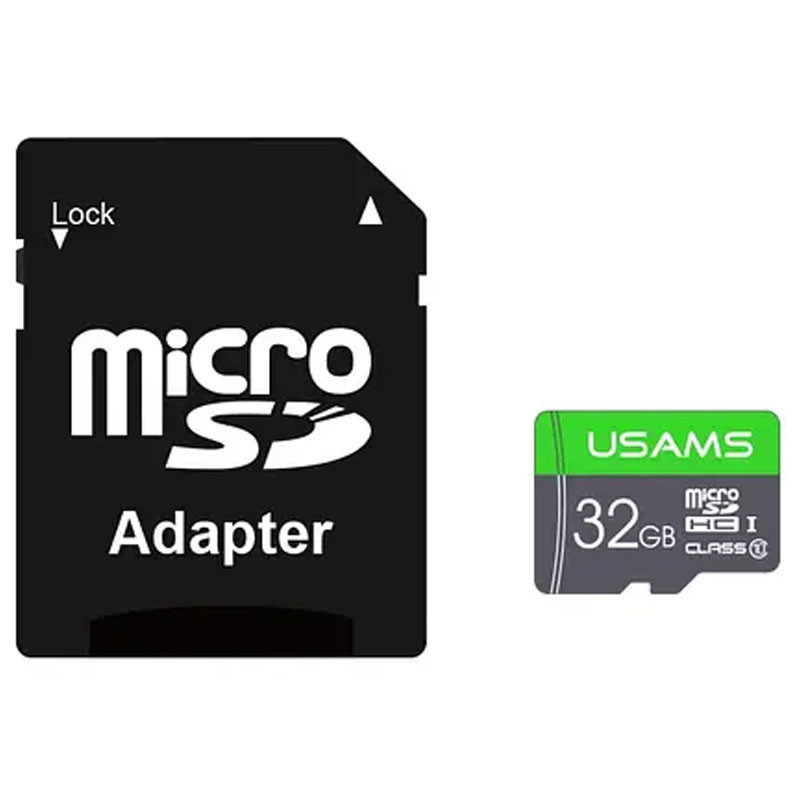 Карта памяти Usams US-ZB118 (TF High Speed Card) microSDHC Class 10 - 32GB (с адаптером) Херсон - изображение 1