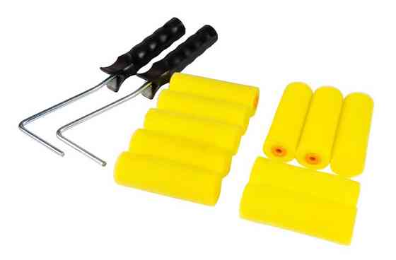 Набор малярный MASTERTOOL №10 валик поролоновый 100х36 мм 10 шт/2 ручки 92-8110 Харків