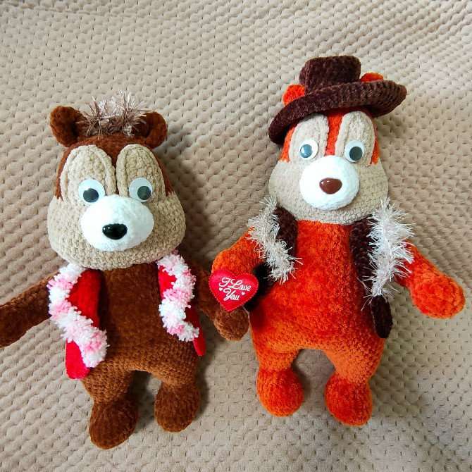 Іграшка м'яка Дейл бурундук рятівник в'язана мультяшний персонаж ручна робота Нововолынск - изображение 3