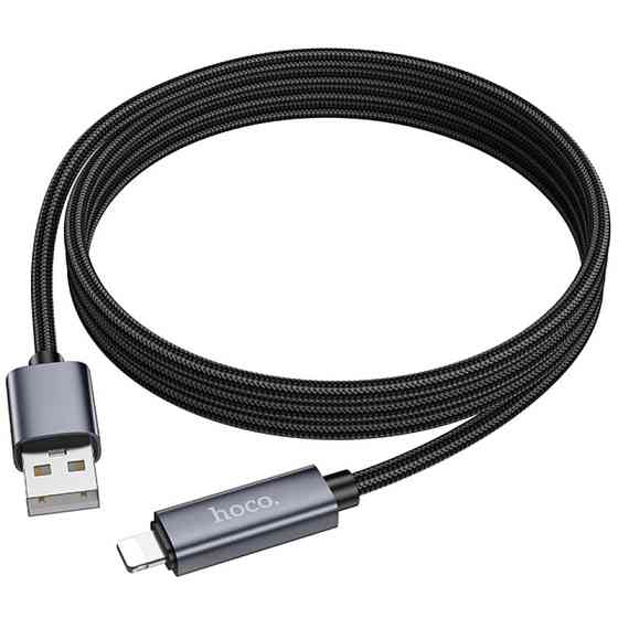 Дата кабель Hoco X112 Favor with display USB to Lightning 2.4A (1m) Херсон