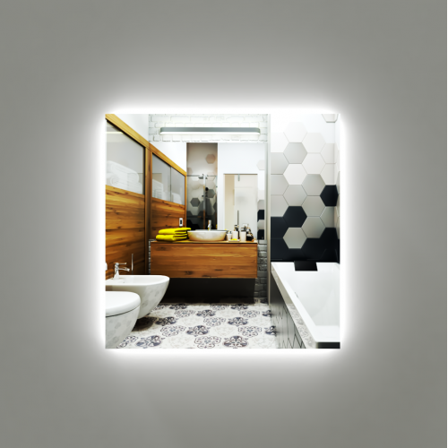 Дзеркало з LED підсвічуванням 500 х 500 мм. Київ - зображення 1