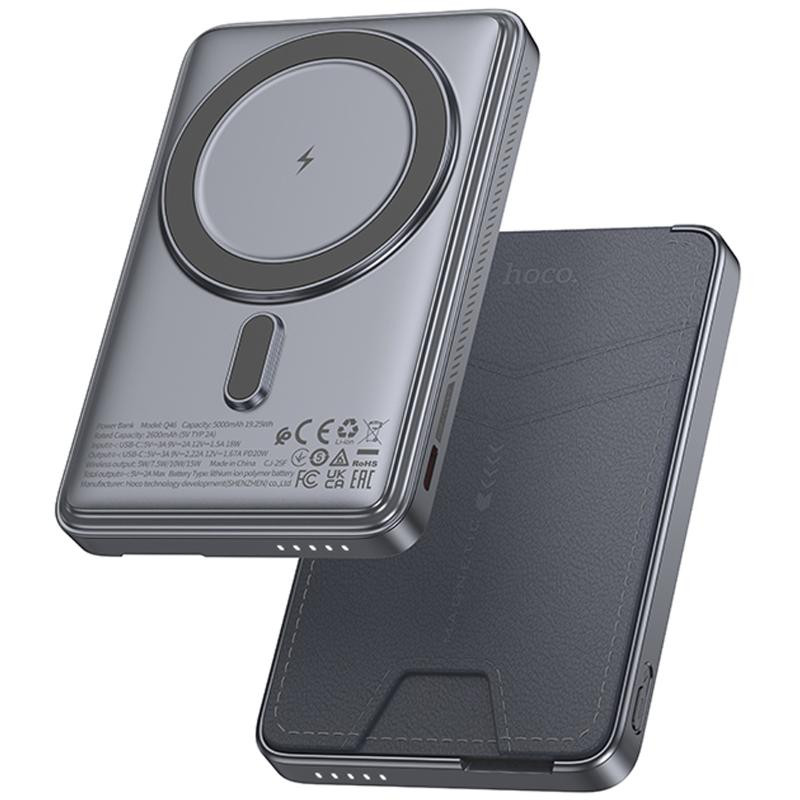 Портативное ЗУ Power Bank Hoco Q46 Title PD20W с БЗУ+card holder 5000 mAh Херсон - зображення 1