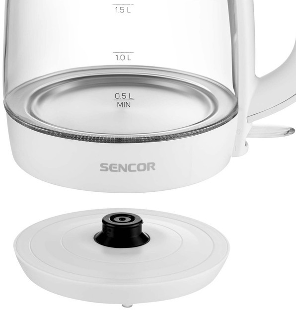 Электрочайник Sencor SWK 7300WH 1.7 л белый Київ - зображення 8