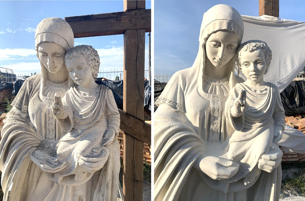 Восстановление духовного наследия: реставрация скульптур апостола Павла и девы Марии Київ - зображення 2