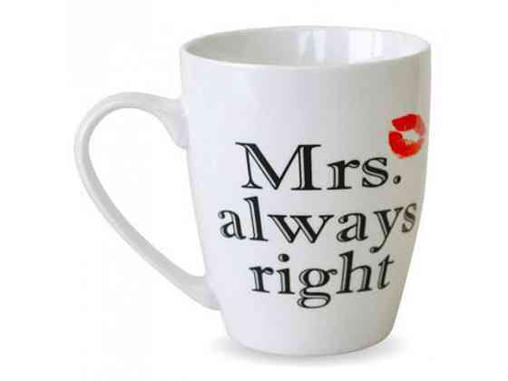 Кружка Keramia Mrs always right 21-272-050 360 мл Київ
