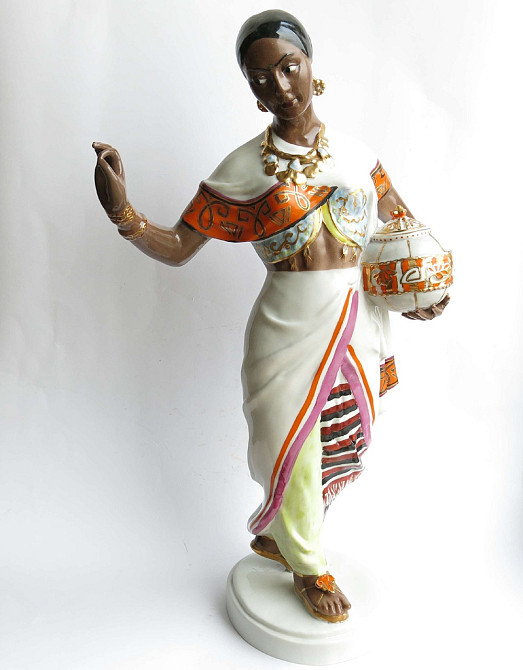 Реставрация фарфора и керамики «танцующая индианка» восстановление разбитых статуэток Київ - зображення 5