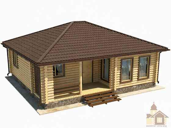 Проект одноповерхового будинку з колоди «Полонина» Одеса