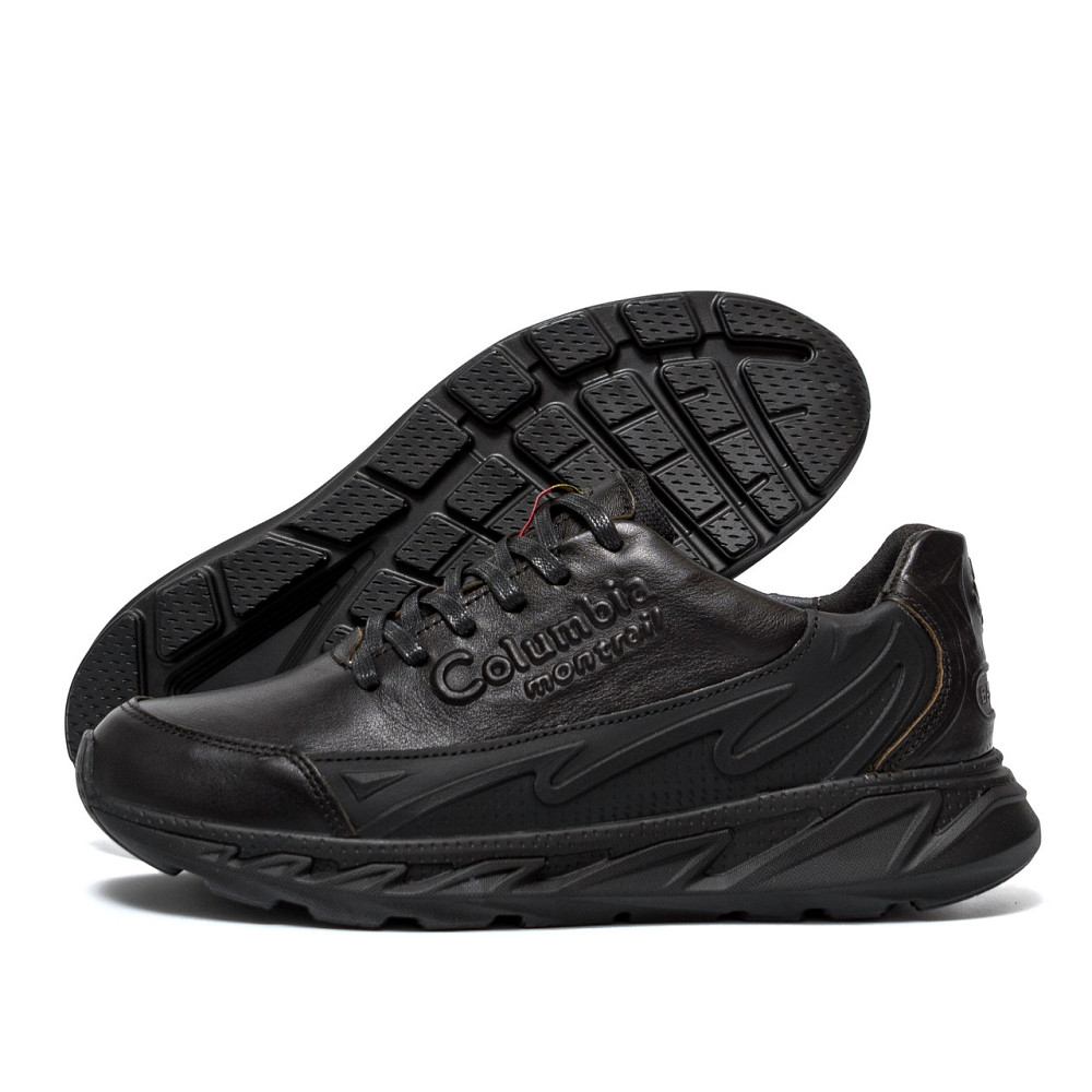 Мужские кожаные кроссовки Columbia Black Киев - изображение 1