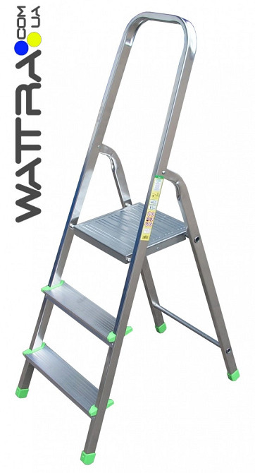 Стремянка лестница односторонняя алюминиевая - ITOSS 913 (3 ступени) 15084 Київ - зображення 9
