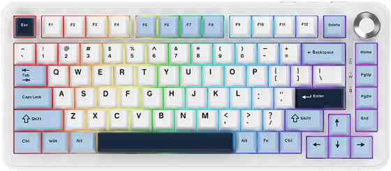 Клавиатура компьютерная проводная Ajazz AK820 MAX PLUS Daydream Switch RGB Wireless/BT/USB White AK8 Київ