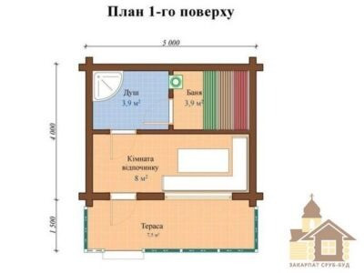 Будівництво дерев'яних бань з терасою під ключ від Закарпат Зруб-Буд — якість і комфорт Одеса - зображення 2