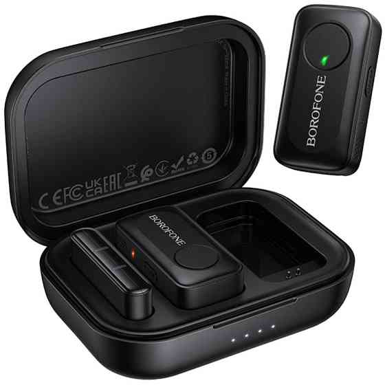 Петличный беспроводной микрофон Borofone BFK17 Lemai dual-mic Type-C Херсон