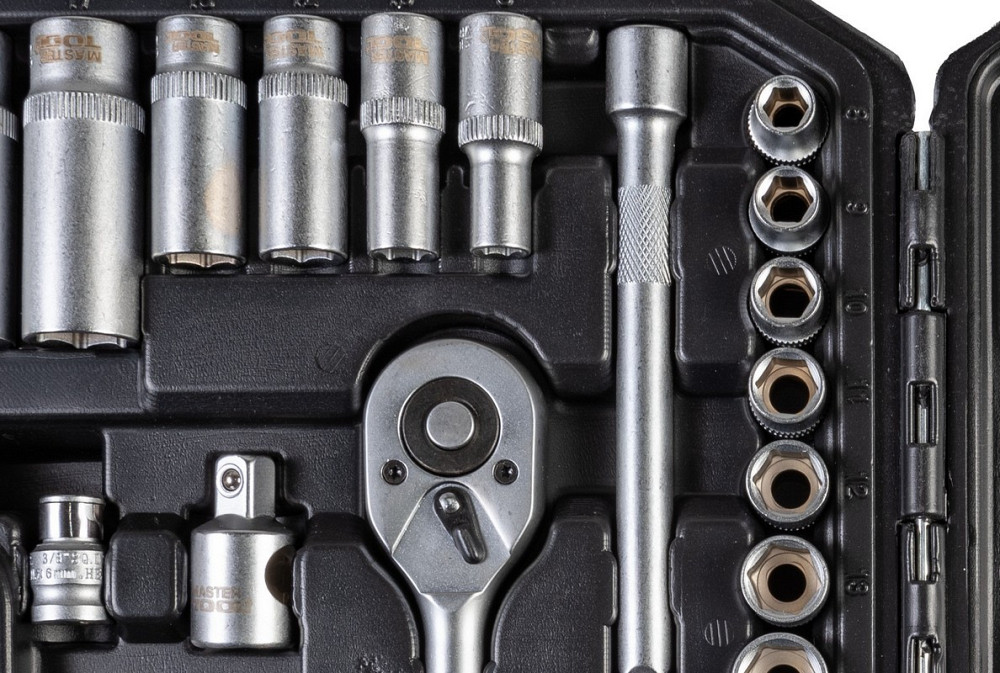 Набор инструментов MASTERTOOL ⅜" 39 шт 8-22 мм CrV кейс с металлическими замками 78-3039 Харків - зображення 4