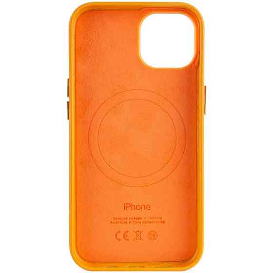 Кожаный чехол Leather Case (AA Plus) with Magnetic Fit для Apple iPhone 14 (6.1") Херсон