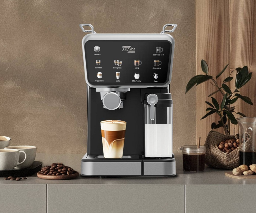 Кофемашина 3в1 с капучинатором Zepline ZP-6803-NEW 3000 Вт черная Киев - изображение 7