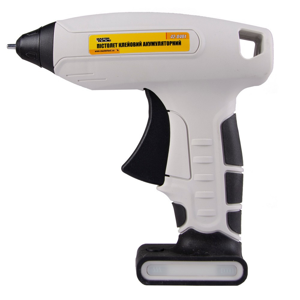 Пистолет клеевой аккумуляторный MASTERTOOL Ø 7.2 мм DC 3.7V 1300 mAh «Капля-Стоп» 42-0401 Харків - зображення 1