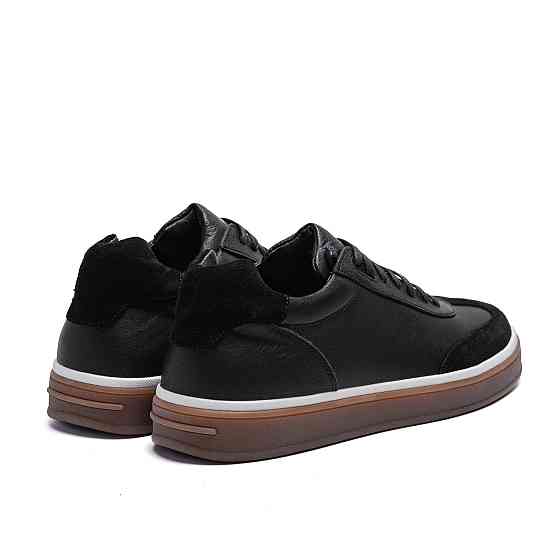 Мужские кожаные кроссовки Classic Black Київ