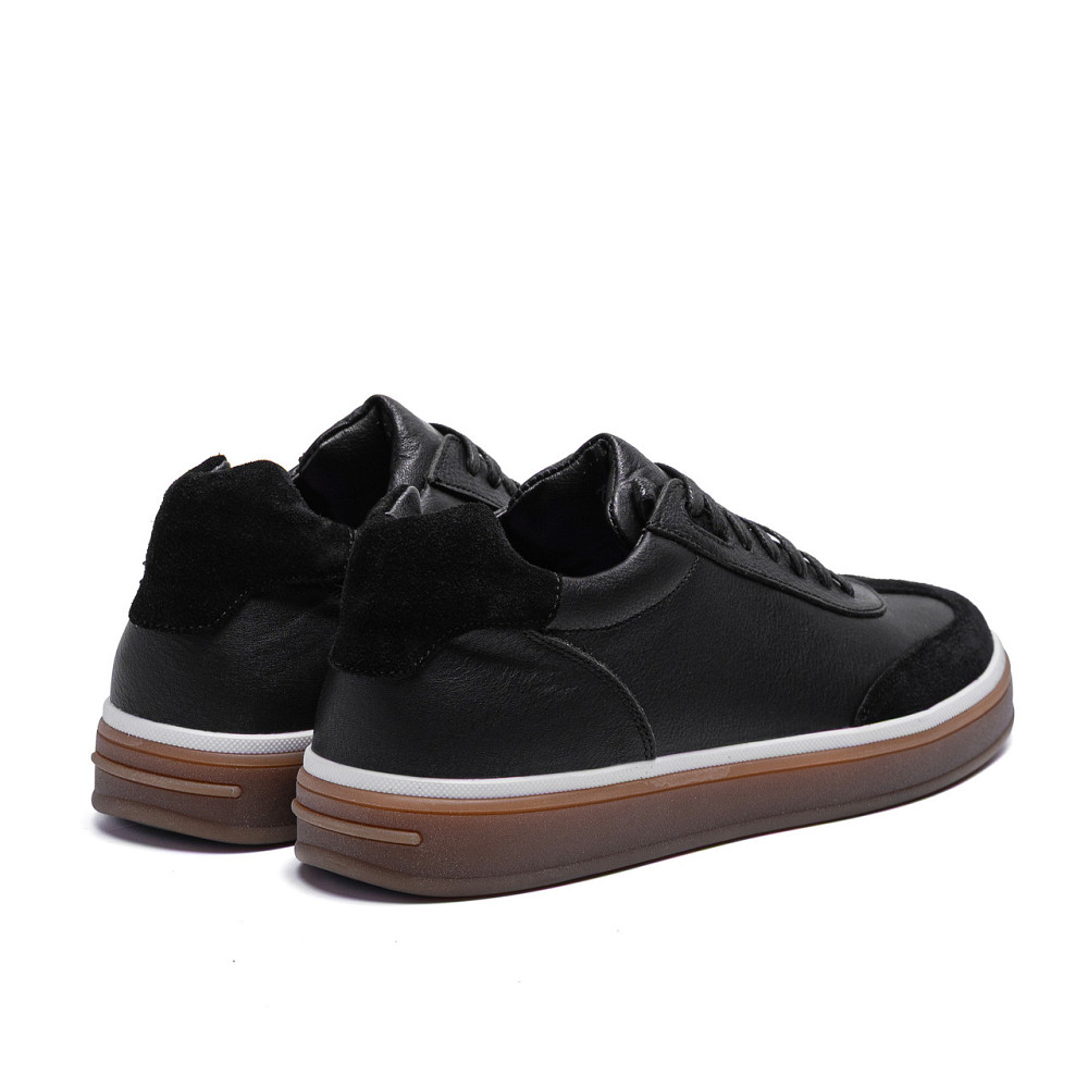 Мужские кожаные кроссовки Classic Black Київ - зображення 2