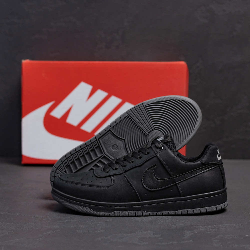 Мужские кожаные кроссовки  AIR Black Киев - изображение 9