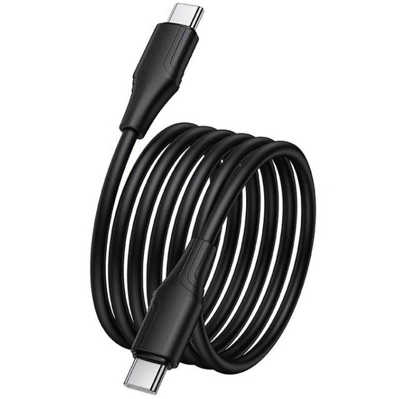 Дата кабель Hoco X124 Bien silicone Type-C to Type-C 60W (1m) Херсон - изображение 4