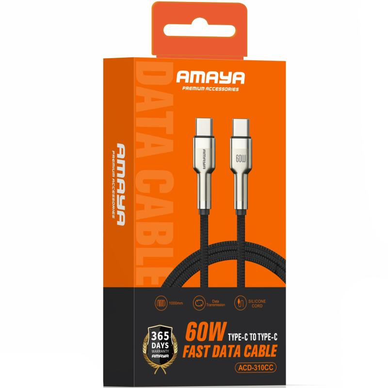 Дата кабель Amaya 310CC Type-C to Type-C 60W (1m) Херсон - зображення 2