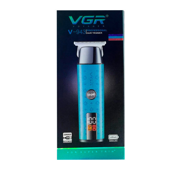Триммер VGR V-943 BLUE 10 Вт синий Київ - зображення 4
