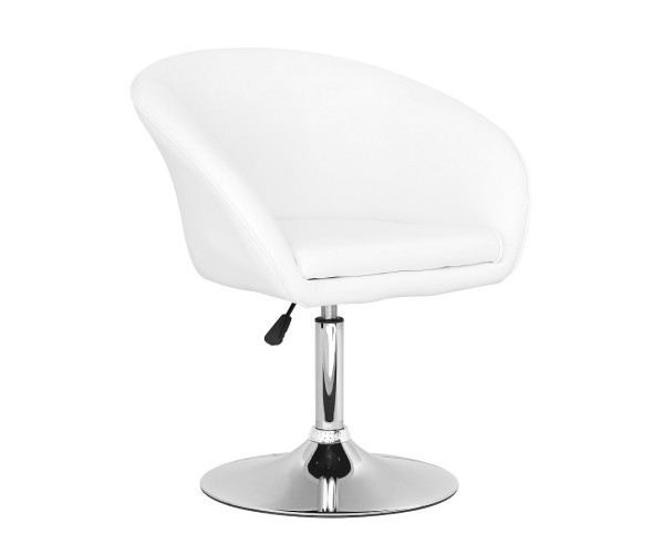 Крісло Мурат біла екошкіра Дніпро - зображення 1